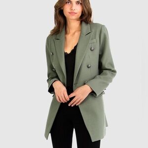Belle & Bloom Princess Polina Textured Weave Blazer - Military. Size M 
#291